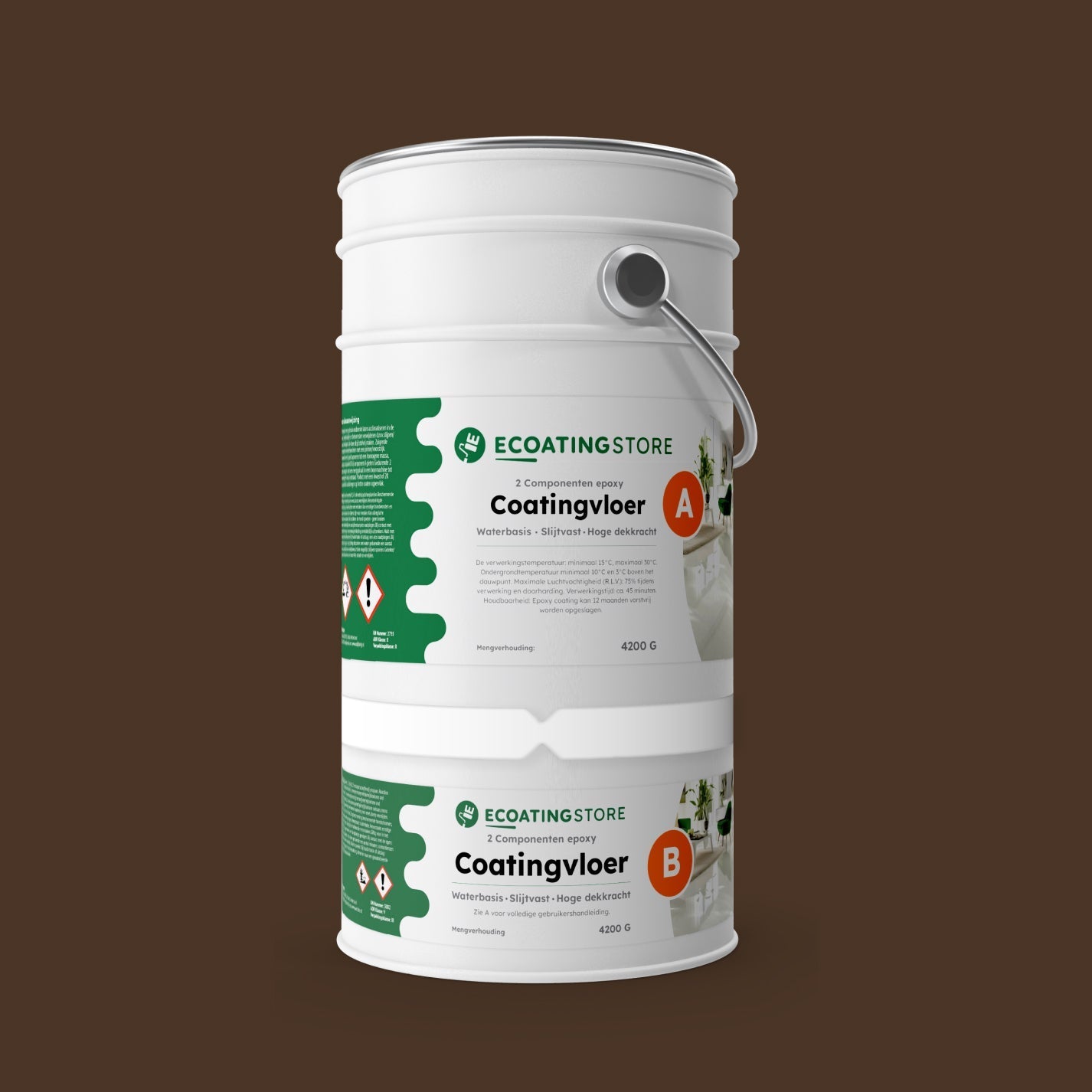 Talni premaz za garažo - RAL 8014